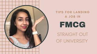 THIS IS HOW YOU GET A JOB IN FMCG right after you graduate [upl. by Ariaz505]