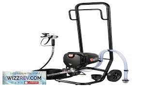 VEVOR 750W Stand Airless Paint Sprayer 3000PSI High Efficiency Electric Airless Sprayer Review [upl. by Ennahoj]