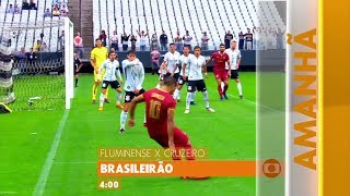 Chamada vertical Programação de domingo na Globo  22042018 [upl. by Ahsiekan]