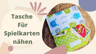 Spielkarten  DIY  ➡️ Tasche nähen  Tutorial [upl. by Northington808]