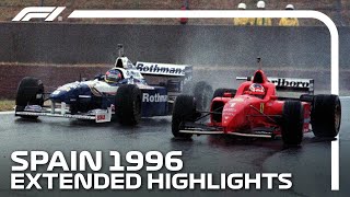 Extended Race Highlights  1996 Spanish Grand Prix [upl. by Steel]