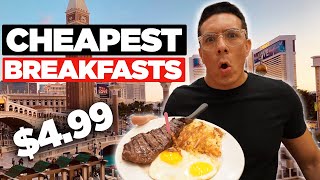 The CHEAPEST Breakfast in Las Vegas in 2023 💰 [upl. by Eelsnia]