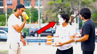 SMACKING PEOPLES DRINKS PRANK [upl. by Amarette668]