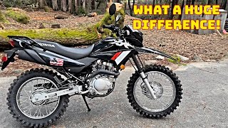 Honda XR150L Knobby Off Road Tires Without Buying New Wheels [upl. by Jennine381]