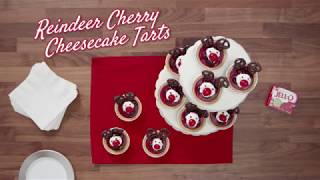 Reindeer Cherry Cheesecake Tarts [upl. by Neirrad]