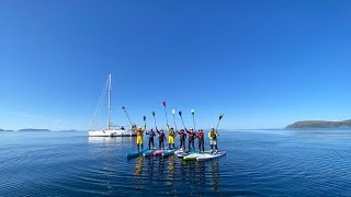 SUP｜挪威海 Norwegian Sea｜北極圈｜Havøysund ｜70°59′N｜巴倫支海 Barents Sea ｜SAILING ｜North cape [upl. by Jemine]