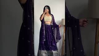 Meesho Lehenga Haul✨ youtubeshorts shorts lehengacholi weddinghaul viralshorts [upl. by Idner]