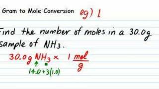 Gram to Mole Conversion 1 [upl. by Askari]