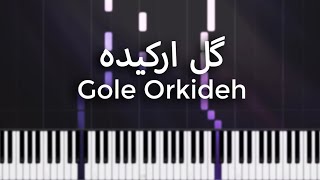 گل ارکیده  آموزش پیانو  Gole Orkideh  Piano Tutorial [upl. by Cavill]