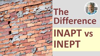 INAPT vs INEPT  The Difference 6 Illustrated Examples [upl. by Acnaib]