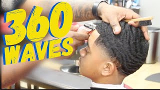 CUTTING 360 WAVES LOWHIGH TAPER TUTORIAL HOW TO [upl. by Airekat]