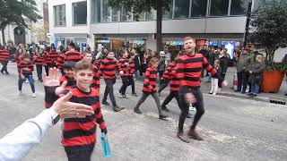 Lord Mayors Show London 91124 the Beano and a Finland band  in Cheapside the City of London [upl. by Ranie65]