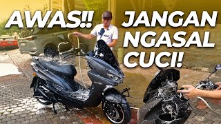 INI CARA MENCUCI MOTOR LISTRIK YANG BENAR [upl. by Ahsikcin]