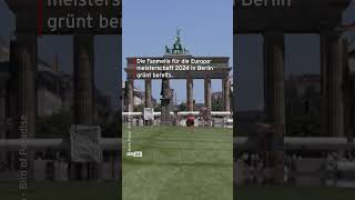 EM 2024 Kunstrasen vor dem Brandenburger Tor shorts [upl. by Einnek900]