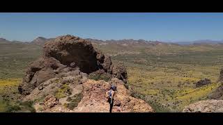 Hiking on top of the world Apache Junction AZ  Thank you Teri amp Jeanevev for the company Liesly [upl. by Kentigerma]