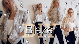 🐹 Hab Stoff gehamstert und das ist dabei rausgekommen DIY Blazer mit Futter selber nähen NähVLOG [upl. by Rosalyn]