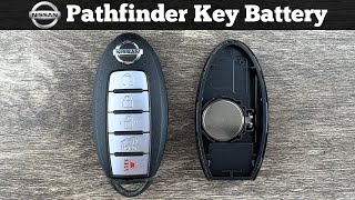 NISSAN PATHFINDER Remote Key Fob Battery Replacement 2019  2024 DIY How To Replace Change Batteries [upl. by Llenwahs]