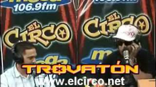 Tiraera en el Trovaton Rakim vs Orlando García en El Circo de La Mega [upl. by Allecram]