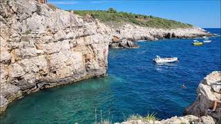 Cape Kamenjak Cliff Jumping  2021  Kap Kamenjak  Klippenspringer  Premantura  Croatia [upl. by Yra500]