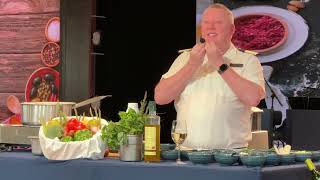 Oceania Cruises Sirena Cooking Demonstration at Sea Transatlantic Crossing [upl. by Assirt]