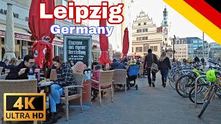 Leipzig Germany  Walking Tour 4K  Leipzig Summer 2022 [upl. by Mia]