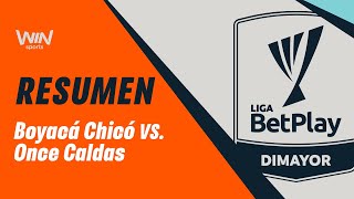 Boyacá Chicó vs Once Caldas resumen y goles  Liga BetPlay Dimayor 2024 2  Fecha 1 [upl. by Angle]