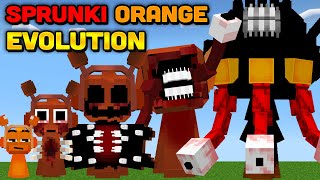 Minecraft But I Evolve SPRUNKI ORANGE FINAL PHASE 19 [upl. by Berni777]