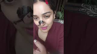 Natures Charcoal peel off mask 😱🤫 shorts facepack peeloff skincare charcoal viral [upl. by Avad249]