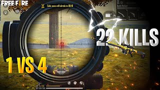 Emote One Tap Headshot With M82B 22 Kills Solo VS Squad  Garena Free Fire [upl. by Pachston]