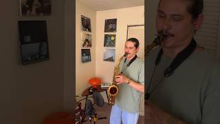 Loving this carpentry work sabrinacarpenter sax cover shortnsweet [upl. by Ahsirek]