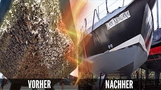 ⛵️11 Vorher  Nachher Unterwasserschiff Erste Schritte Innenausbau segelboot refit [upl. by Parfitt]