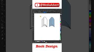 Book Design Creation in Coreldraw coreldraw graphicdesgin vectordesign shortvideo [upl. by Ariaic523]