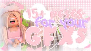 ︶꒷꒥꒷‧₊˚ 15 GFX POSE IDEAS  ʚ simple kitten 🍓 read desc [upl. by Ellen]