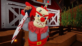 KILLER CLOWN ESCAPE SCARY HALLOWEEN OBBY ROBLOX [upl. by Schaffel764]