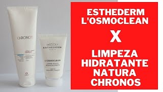 L Osmoclean Esthederm e Creme de Limpeza Natura Chronos  Resenha comparativa [upl. by Hershel525]