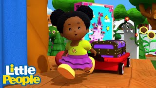 Little People  A Cart Full of Treasures 👑  Educational Cartoons  Little People Fisher Price [upl. by Godrich166]