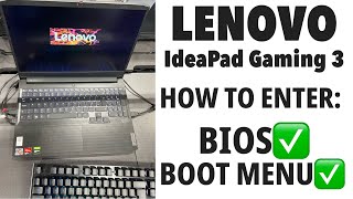 Lenovo IdeaPad Gaming 3 15ACH6  How To Enter Bios UEFI amp Boot Menu Options  lenovo brand [upl. by Oribelle]