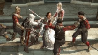 Ezio Saves Lorenzo Medici Pazzi Kill Guiliano Assassins Creed 2  Wolves in Sheeps Clothing [upl. by Ised]