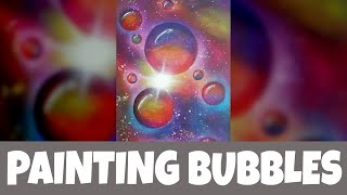 How to paint bubbles with acrylics  detailed version [upl. by Attayek]