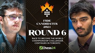 FIDE Candidates 2024 Rd 6  Leaders Gukesh amp Ian Faceoff Hikaru amp Fabiano Will There Be Fireworks [upl. by Leimad690]