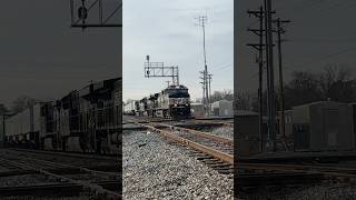 NS 24A crossing over Cordele GA diamond csx train railfan railroad fyp [upl. by Uyerta]