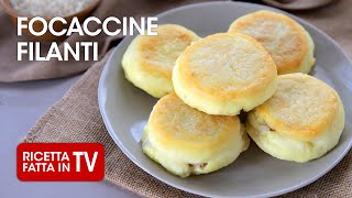 FOCACCINE DI PATATE FILANTI di Benedetta Rossi  Ricetta TV Fatto in Casa per Voi [upl. by Lasley]