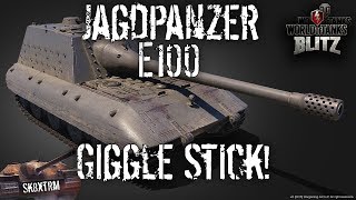 Jagdpanzer e100  Giggle Stick  Wot Blitz [upl. by Esyahc]