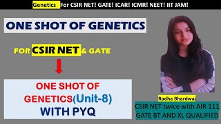 ONE SHOt OF GENETICS WITH PYQ  CSIR NETLIFE SCIENCE [upl. by Fredel178]