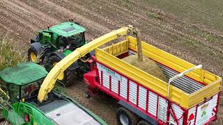 Bürli Trocknungsanlage bei der Maisernte mit John Deere Power [upl. by Ahmed]