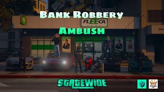 Fleeca බැංකු කොල්ලය  Bank Robbery Ambush Situation  StateWide Roleplay  Thomsan Bandit [upl. by Annaoi599]