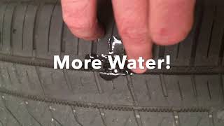 How to fix Mercedes flat tire at home kitchen with hole from nail Nealey Tire Repair kit review [upl. by Cohligan184]