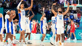 France holds off Germany on strength of raucous Paris crowd to make Olympic final  NBC Sports [upl. by Gnaw]