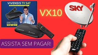 Funciona na SKY Análise Completa do Receptor Vivensis VX10 Com Opção Pré Paga Canais Fechados [upl. by Alf]