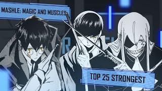 Mashle quotTop 25 Strongest Charactersquot Power Ranking OUTDATED [upl. by Aleece]